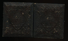 Load image into Gallery viewer, 1860s Photo 2x? Armed Civil War Soldier Wearing Corps Badge, Painted Backdrop
