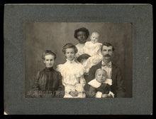 Load image into Gallery viewer, Great Antique Photo - Young African American Nanny & ID'd Wright Family, Cochran, Georgia 1900s