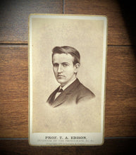 Load image into Gallery viewer, RESERVED Rare Original CDV Photo of the Inventor THOMAS EDISON