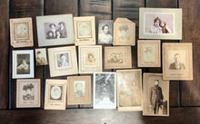 Load image into Gallery viewer, Antique Photo Lot incl CDVs Photobooth Several ID'd People From Texas Estate