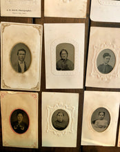 Load image into Gallery viewer, Large Lot of Tintypes Mostly 1860s and 1870s