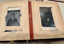 Load image into Gallery viewer, Leather Photo Album with Tintypes & CDVs, Nebraska