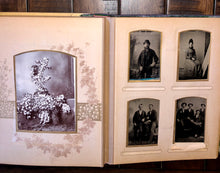 Load image into Gallery viewer, Celluloid Photo Album Cabinet Cards Tintypes Chicago Denver Bicycle Riders, More