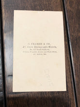 Load image into Gallery viewer, 1860s CDV Photo of St. Louis Missouri Photographer Julius Gross