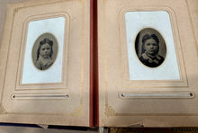 Load image into Gallery viewer, Leather Photo Album with Tintypes & CDVs, Nebraska