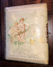 Load image into Gallery viewer, Celluloid Photo Album Cabinet Cards Tintypes Chicago Denver Bicycle Riders, More