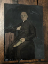 Load image into Gallery viewer, Rare, Large Hand Painted Tintype of a Priest