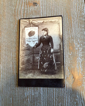 Load image into Gallery viewer, Eureka California Banner Advertising Lady - Holding Sign for Geo Winter, Painter
