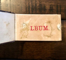 Load image into Gallery viewer, Miniature 1860s Photo Album with Tintypes