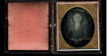Load image into Gallery viewer, Daguerreotype Photo Possible Sick Premortem Creepy eyes Antique Unusual 1800s