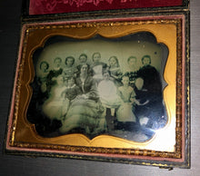Load image into Gallery viewer, Half Plate 1850s Ambrotype Teacher & her Class!