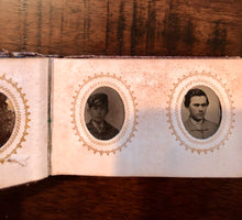 Load image into Gallery viewer, Miniature 1860s Photo Album with Tintypes