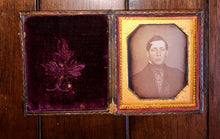 Load image into Gallery viewer, Sealed 1840s Daguerreotype Handsome Young Man