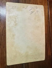 Load image into Gallery viewer, ID'd Victorian Snake Charmer in Great Dress Chicago, 1890s Cabinet Card