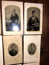 Load image into Gallery viewer, Lot of Civil War Era & 1870s Tintypes