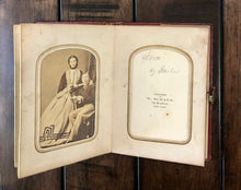 Load image into Gallery viewer, Small Leather Album, 1860s + Some CDV Photos, Incl Royalty