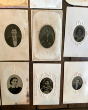 Load image into Gallery viewer, Large Lot of Tintypes Mostly 1860s and 1870s