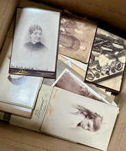 Load image into Gallery viewer, 8 Pounds Of Antique Cabinet Cards Approx 250 Photos 1800s 1880s 1890s 1900s