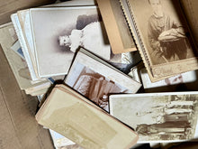 Load image into Gallery viewer, 8 Pounds Of Antique Cabinet Cards Approx 250 Photos 1800s 1880s 1890s 1900s
