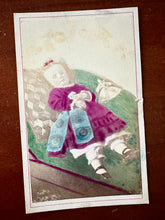 Load image into Gallery viewer, Hand Colored Post Mortem CDV, ID Known