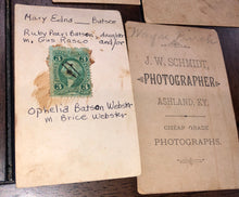 Load image into Gallery viewer, Antique Photo Lot incl CDVs Photobooth Several ID'd People From Texas Estate