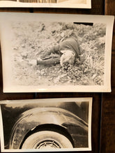 Load image into Gallery viewer, Lot of Vintage Car Accident Photos - Two dead men 1939 Sad & Macabre!
