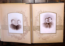 Load image into Gallery viewer, Celluloid Photo Album Cabinet Cards Tintypes Chicago Denver Bicycle Riders, More
