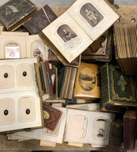 Load image into Gallery viewer, Gigantic Lot of Antique 1860s 1870s Photo Album Hundreds of CDV & Tintype Photos