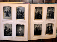 Load image into Gallery viewer, Celluloid Photo Album Cabinet Cards Tintypes Chicago Denver Bicycle Riders, More