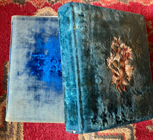 Load image into Gallery viewer, 2 Large Victorian Era Velvet Albums with 97 Photos / Antique 1800s