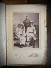 Load image into Gallery viewer, Wonderful Antique Photo from Japan! Boys & Tiny Pup on Beach