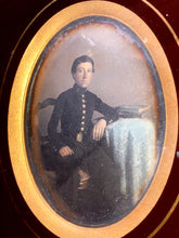 Load image into Gallery viewer, 1/4 Tinted Daguerreotype Passe Partout Wall Frame French Photographer 1850s