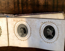 Load image into Gallery viewer, Miniature 1860s Photo Album with Tintypes