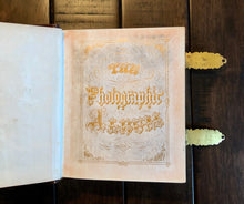 Load image into Gallery viewer, beautiful empty 1860s leather photo album - excellent antique condition!