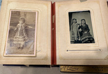 Load image into Gallery viewer, Leather Photo Album with Tintypes & CDVs, Nebraska