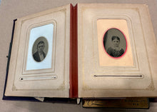Load image into Gallery viewer, Leather Photo Album with Tintypes & CDVs, Nebraska