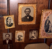 Load image into Gallery viewer, Antique Photo Lot 29 Tintypes 1860s / Civil War Era & Later