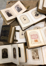 Load image into Gallery viewer, Gigantic Lot of Antique 1860s 1870s Photo Album Hundreds of CDV & Tintype Photos