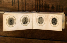 Load image into Gallery viewer, Miniature 1860s Photo Album with Tintypes