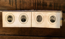 Load image into Gallery viewer, Miniature 1860s Photo Album with Tintypes