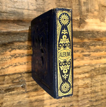 Load image into Gallery viewer, Miniature 1860s Photo Album with 60 Original Tintypes