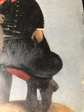 Load image into Gallery viewer, Full Plate Painted Tintype of a Little Boy Holding Hat, Folk Art