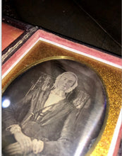 Load image into Gallery viewer, Daguerreotype Photo Possible Sick Premortem Creepy eyes Antique Unusual 1800s