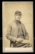 Load image into Gallery viewer, CDV ID'd Civil War Soldier 16th Ohio Infantry Corporal Lamm, Knoxville Tennessee
