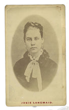 Load image into Gallery viewer, Young Murder Victim Josie Langmaid - 1875 CDV Photo + Period Engraving