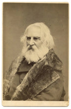 Load image into Gallery viewer, FINE Cabinet Card Photo of HENRY WADSWORTH LONGFELLOW Boston c1880