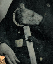 Load image into Gallery viewer, Ambrotype ID’d Confederate Civil War Soldier Mississippi Cavalry 1860s Photo