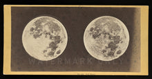 Load image into Gallery viewer, FULL MOON By J.P. Soule - Rare 1860S Stereoview Photo / 3D