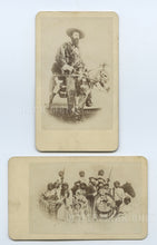 Load image into Gallery viewer, Two Rare CDV Photos of Scout Edwin Perrin, Native Americans Kit Carson Int 1800s