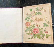 Load image into Gallery viewer, 48A Big & Heavy Our Friends Antique Velvet Photo Album Long Hair Letter Sideshow